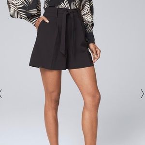 WHBM 5-IN HIGH-WAIST BELTED SHORTS w/Belt NWT 10